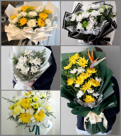 贵州安顺平坝区齐伯乡白事花束代送